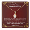 Alluring Beauty Necklace 18K Yellow Gold Finish | 1 | Personalized To My Granddaughter Necklace From Grandma You'Ll Always Be My Baby Girl Granddaughter Birthday Christmas Customized Gift Box Message Card | teecentury