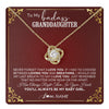 Love Knot Necklace 18K Yellow Gold Finish | 1 | Personalized To My Granddaughter Necklace From Grandma You'Ll Always Be My Baby Girl Granddaughter Birthday Christmas Customized Gift Box Message Card | teecentury