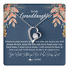 Forever Love Necklace 14K White Gold Finish | 1 | Personalized To My Granddaughter Necklace From Grandma You Will Always Be My Baby Granddaughter Jewelry Birthday Christmas Customized Gift Box Message Card | teecentury