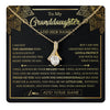 Alluring Beauty Necklace 18K Yellow Gold Finish | 1 | Personalized To My Granddaughter Necklace From Grandma Your Biggest Fan Birthday Gifts For Granddaughter Gifts Christmas Jewelry Custom Gift Box Message Card | teecentury.myshopify