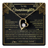 Forever Love Necklace 18K Yellow Gold Finish | 1 | Personalized To My Granddaughter Necklace From Grandma Your Biggest Fan Birthday Gifts For Granddaughter Gifts Christmas Jewelry Custom Gift Box Message Card | teecentury.myshopify