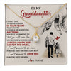 Alluring Beauty Necklace 18K Yellow Gold Finish | 1 | Personalized To My Granddaughter Necklace From Grandpa Promise To Love You Granddaughter Birthday Graduation Christmas Customized Gift Box Message Card | teecentury