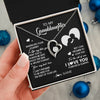 Forever Love Necklace 14K White Gold Finish | 2 | Personalized To My Granddaughter Necklace From Grandpa Wherever Your Journey Granddaughter Birthday Gifts Graduation Christmas Customized Gift Box Message Card | teecentury