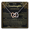 Interlocking Hearts Necklace Stainless Steel & Rose Gold Finish | 1 | Personalized To My Granddaughter Necklace From Grandpa Your Biggest Fan Birthday Gifts For Granddaughter Gifts Christmas Jewelry Custom Gift Box Message Card | teecentury.myshopify