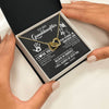 Interlocking Hearts Necklace 18K Yellow Gold Finish | 2 | Personalized To My Granddaughter Necklace I Love You Forever From Grandma Granddaughter Birthday Gifts Christmas Graduation Customized Gift Box Message Card | teecentury