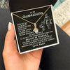 Alluring Beauty Necklace 18K Yellow Gold Finish | 2 | Personalized To My Granddaughter Necklace Viking Never Feel You Are Alone Scandinavian Runes Viking Birthday Christmas Customized Gift Box Message Card | teecentury
