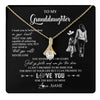 Alluring Beauty Necklace 18K Yellow Gold Finish | 1 | Personalized To My Granddaughter Necklace You Will Never Lose From Grandma Gigi Granddaughter Birthday Gifts Christmas Customized Gift Box Message Card | teecentury