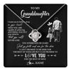 Love Knot Necklace 14K White Gold Finish | 1 | Personalized To My Granddaughter Necklace You Will Never Lose From Grandpa Papa Granddaughter Birthday Gifts Graduation Christmas Gift Box Message Card | teecentury
