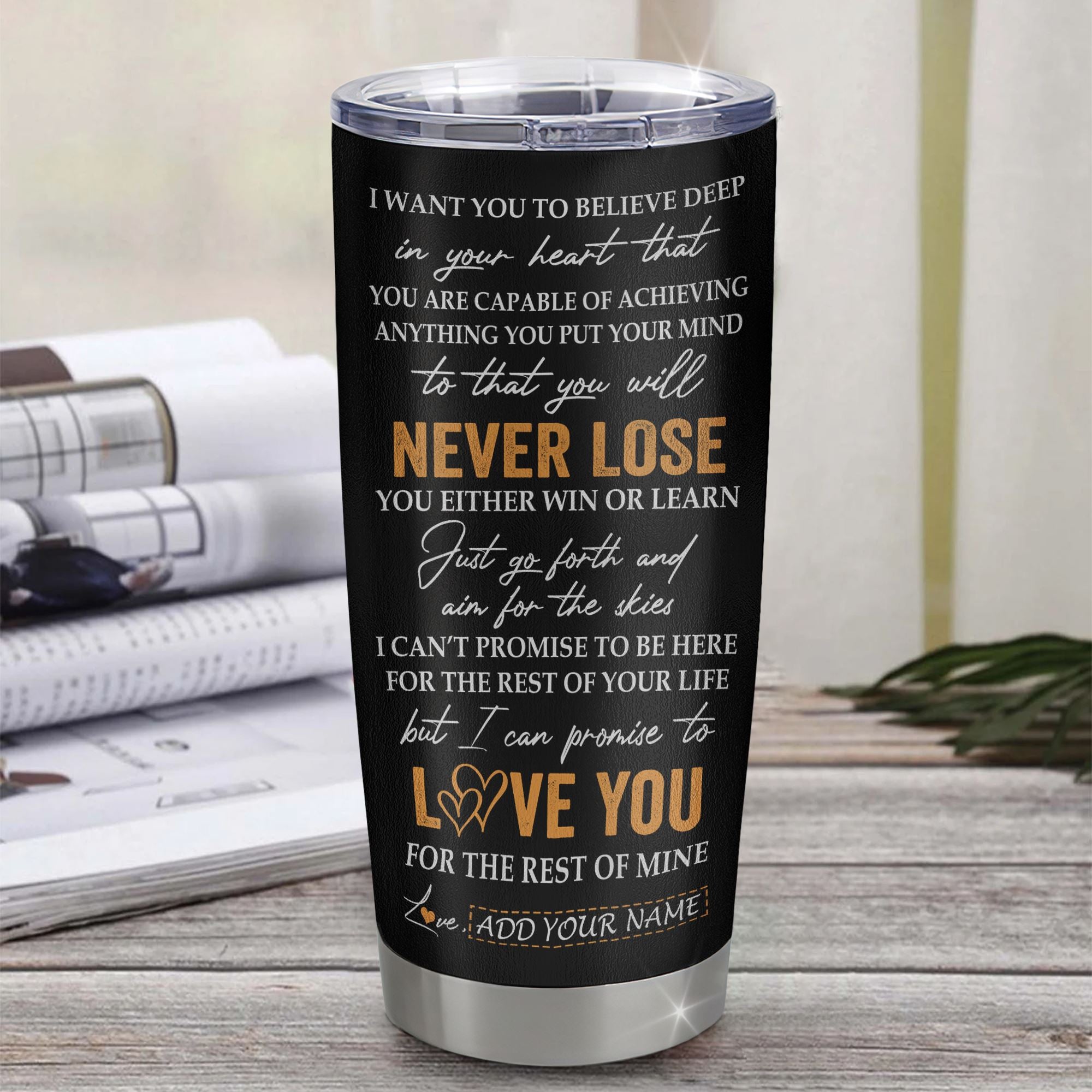 Personalized To My Granddaughter Tumbler From Grandma Gigi You Will Never Lose Lion Granddaughter Birthday Gifts Christmas Custom Stainless Steel Cup Travel Mug | teecentury