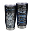 Personalized To My Granddaughter Tumbler From Grandma Grandpa I Close My Eyes White Tiger Granddaughter Birthday Gifts Graduation Christmas Stainless Travel Mug | teecentury
