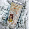 Personalized To My Granddaughter Tumbler From Grandma Stainless Steel Cup Sunflower Never Forget That I Love You Granddaughter Birthday Christmas Travel Mug | teecentury