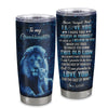 Personalized To My Granddaughter Tumbler From Grandpa Stainless Steel Cup This Old Lion Love You Granddaughter Birthday Graduation Christmas Custom Travel Mug | teecentury