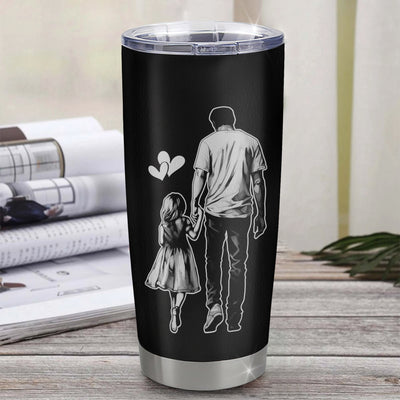 Personalized To My Granddaughter Tumbler From Papa Grandpa Stainless Steel Cup Whenever You Feel Overwhelmed Granddaughter Birthday Christmas Travel Mug | teecentury