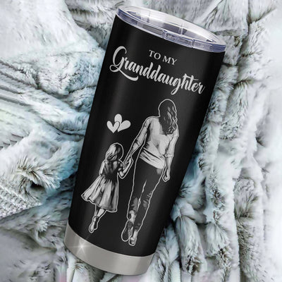 Personalized To My Granddaughter Tumbler Stainless Steel Cup I Love You Forever From Grandma Granddaughter Birthday Gifts Christmas Graduation Custom Travel Mug | teecentury