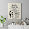 Personalized To My Grandma Canvas From Granddaughter For All The Times That I Forgot To Thank You Birthday Mothers Day Christmas Custom Wall Art Print Framed Canvas | teecentury