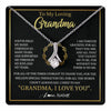 Alluring Beauty Necklace 14K White Gold Finish | 1 | Personalized To My Grandma Gifts Necklace From Granddaughter Grandson Grateful Thank You Birthday Gifts Mothers Day Christmas Jewelry Gift Box Message Card | teecentury