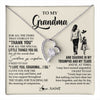Forever Love Necklace 14K White Gold Finish | 1 | Personalized To My Grandma Necklace From Granddaughter For All The Times That I Forgot To Thank You Mothers Day Christmas Customized Gift Box Message Card | teecentury