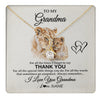 Alluring Beauty Necklace 18K Yellow Gold Finish | 1 | Personalized To My Grandma Necklace From Granddaughter Thank You Lion Grandma Gift For Mothers Day Birthday Gift Christmas For Grandma Gift Box Message Card | teecentury