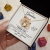 Forever Love Necklace 18K Yellow Gold Finish | 2 | Personalized To My Grandma Necklace From Granddaughter Thank You Lion Grandma Gift For Mothers Day Birthday Gift Christmas For Grandma Gift Box Message Card | teecentury