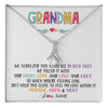 Alluring Beauty Necklace 14K White Gold Finish | 1 | Personalized To My Grandma Necklace From Grandkids Granddaughter We Squeezed This Necklace Grandma Birthday Mothers Day Customized Gift Box Message Card | teecentury