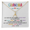 Alluring Beauty Necklace 18K Yellow Gold Finish | 1 | Personalized To My Grandma Necklace From Grandkids Granddaughter We Squeezed This Necklace Grandma Birthday Mothers Day Customized Gift Box Message Card | teecentury