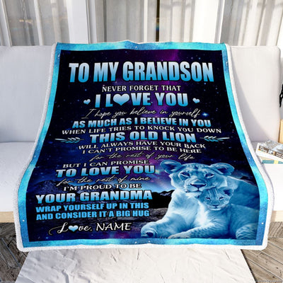 Personalized To My Grandson Blanket From Grandma Gigi Never Forget That I Love You Grandson Birthday Graduation Christmas Bed Quilt Fleece Throw Blanket | teecentury