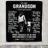 Personalized To My Grandson Blanket From Grandma Nana Sometimes It's Hard Grandson Birthday Gifts Graduation Christmas Customized Fleece Throw Blanket | teecentury