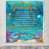 Personalized To My Grandson Blanket From Grandma Papa I Hugged This Blanket Turtle Beach Grandson Birthday Thanksgiving Christmas Customized Fleece Blanket | teecentury