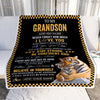 Personalized To My Grandson Blanket Tiger I Love You Forever From Grandma Grandpa Grandson Birthday Gifts Christmas Graduation Customized Fleece Blanket | teecentury