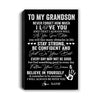 Personalized To My Grandson Canvas I Love You Forever From Grandma Grandson Birthday Gifts Christmas Thanksgiving Graduation Custom Wall Art Print Framed Canvas | teecentury