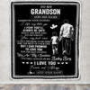 Personalized To My Grandson Gifts Blanket From Grandfather Wherever Your Journey In Life Grandpa Granddaughter Birthday Gifts Christmas Custom Fleece Blanket | teecentury