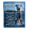 Personalized To My Grandson Gifts Blanket From Grandma Grandpa I Wish You The Strength Elephant Grandson Birthday Gifts Christmas Custom Fleece Blanket | teecentury