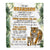 Personalized To My Grandson Gifts Blanket From Grandma Grandpa Whenever You Feel Tiger Grandson Birthday Gifts Graduation Christmas Customized Fleece Blanket | teecentury