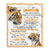Personalized To My Grandson Gifts Blanket From Grandma Grandpa Wherever Your Journey In Life Tiger Grandson Birthday Gifts Warm Customized Fleece Blanket | teecentury