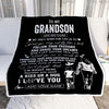 Personalized To My Grandson Gifts Blanket From Grandma Nana My Only Wish For You Grandson Birthday Gifts Graduation Christmas Customized Fleece Throw Blanket | teecentury