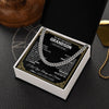 Cuban Link Chain Necklace Stainless Steel | 2 | Personalized To My Grandson Gifts From Grandma Cross Necklace Never Give Up Inspirational Gift For Grandson Birthday Graduation Christmas Gift Box Message Card | https://teecentury.