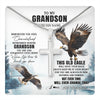 Stainless Cross Necklace Stainless Steel | 1 | Personalized To My Grandson Gifts Necklace From Grandma Papa Whenever Eagle Unique Birthday Gifts For Grandson Christmas Custom Keepsake Gift Box Message Card | https://teecentury.