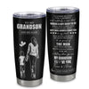 Personalized To My Grandson Gifts Tumbler From Grandma Nana I Closed My Eyes For A Moment Grandson Birthday Graduation Christmas Custom Stainless Steel Cup Travel Mug | teecentury