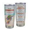 Personalized To My Grandson Gifts Tumbler From Grandma Papa Whenever Turtle Unique Birthday Gifts For Grandson Graduation Christmas Custom Stainless Steel Cup Mug | teecentury