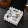 Cuban Link Chain Necklace Stainless Steel | 2 | Personalized To My Grandson Necklace From Grandma Grandpa You Will Never Lose Eagle Grandson Birthday Gifts Graduation Christmas Custom Gift Box Message Card | teecentury