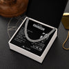 Cuban Link Chain Necklace Stainless Steel | 2 | Personalized To My Grandson Necklace You Will Never Lose From Papa Grandpa Grandson Birthday Gifts Graduation Christmas Customized Gift Box Message Card | teecentury