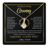 Alluring Beauty Necklace 18K Yellow Gold Finish | 1 | Personalized To My Granny Gifts Necklace From Granddaughter GrandsonGrateful Thank You Granny Birthday Mothers Day Jewelry Customized Gift Box Message Card | teecentury