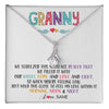 Alluring Beauty Necklace 14K White Gold Finish | 1 | Personalized To My Granny Necklace From Grandkids Granddaughter We Squeezed This Necklace Granny Birthday Mothers Day Customized Gift Box Message Card | teecentury