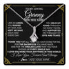 Alluring Beauty Necklace 14K White Gold Finish | 1 | Personalized To My Granny Necklace Gifts Meaningful Gift To Granny From Granddaughter Without You There Is No Me Mothers Day Birthday Gift Box Message Card | https://teecentury.