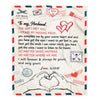 Personalized To My Husband Blanket From Wife I Will Always Be Yours Air Mail Husband Birthday Anniversary Valentines Day Christmas Customized Fleece Blanket | teecentury