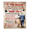 Personalized To My Husband Blanket From Wife Thank You Birthday Gift For Husband Best Romantic Wedding Valentines Day Christmas Customized Fleece Throw Blanket | teecentury