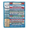 Personalized To My Husband Blanket From Wife Wood My Souldmate Husband Birthday Wedding Anniversary Valentines Christmas Customized Gift Fleece Blanket | teecentury