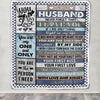 Personalized To My Husband Blanket From Wife Wood You Are My Love Husband Birthday Wedding Anniversary Valentines Christmas Customized Gift Fleece Blanket | teecentury
