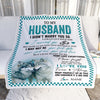 Personalized To My Husband Blanket I Didn't Marry You So Wolf For Husband From Wife Wedding Anniversary Day Birthday Christmas Customized Fleece Throw Blanket | teecentury
