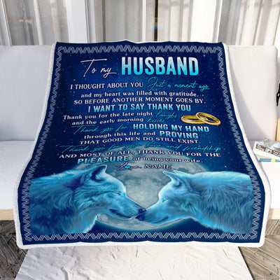 Personalized To My Husband From Wife Name Good Men Do Still Exist Birthday Anniversary Wedding Valentine's Day Christmas Gift Bed Quilt Fleece Throw Blanket Blanket | Teecentury.com